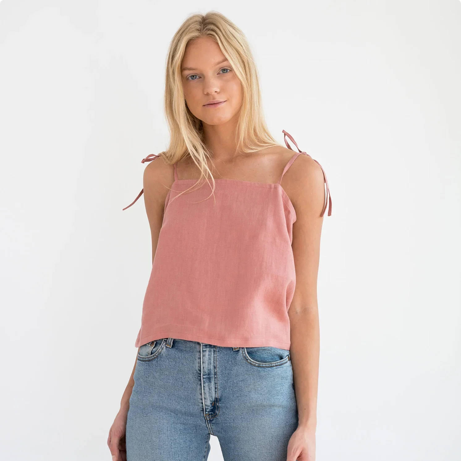 Alternative view of SYDNEY - Linen Top